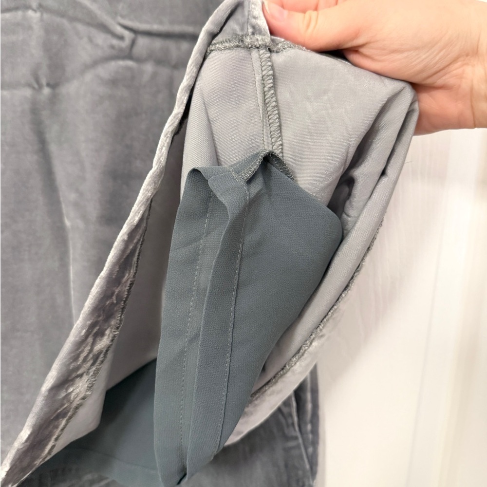 Gray Velvet Jumpsuit L - Picture 5 of 10